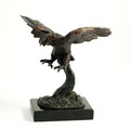 Eagle Sculpture on Marble Base